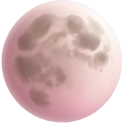 Baby pink moon emoji