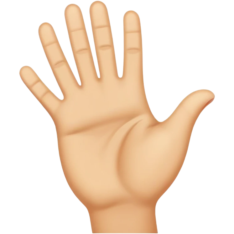Offering a high five while farting emoji