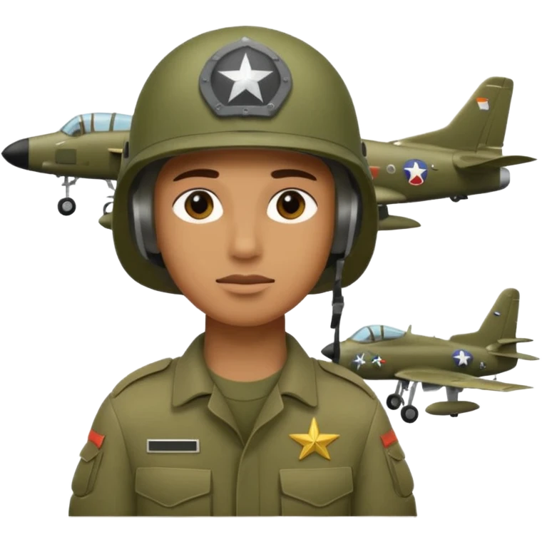 army   PLANE helmet  emoji