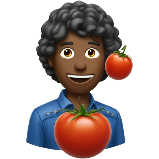 King Von licking a tomato emoji
