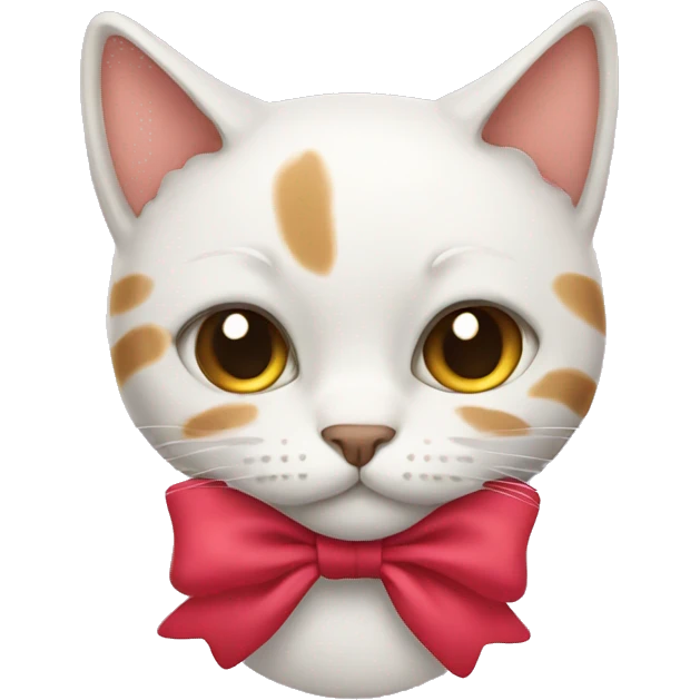 Cat with a bow emoji
