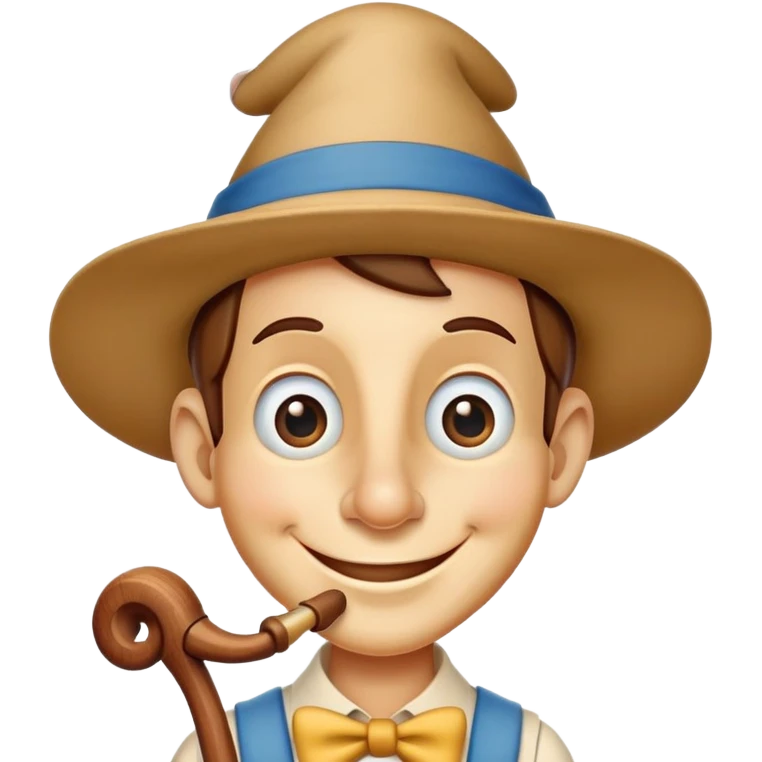 Pinocchio with long nose  emoji