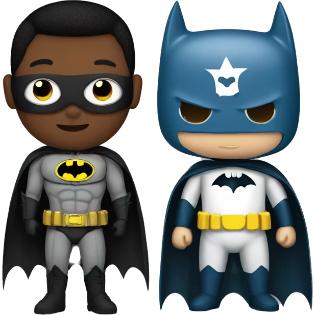 batman and hello kitty emoji