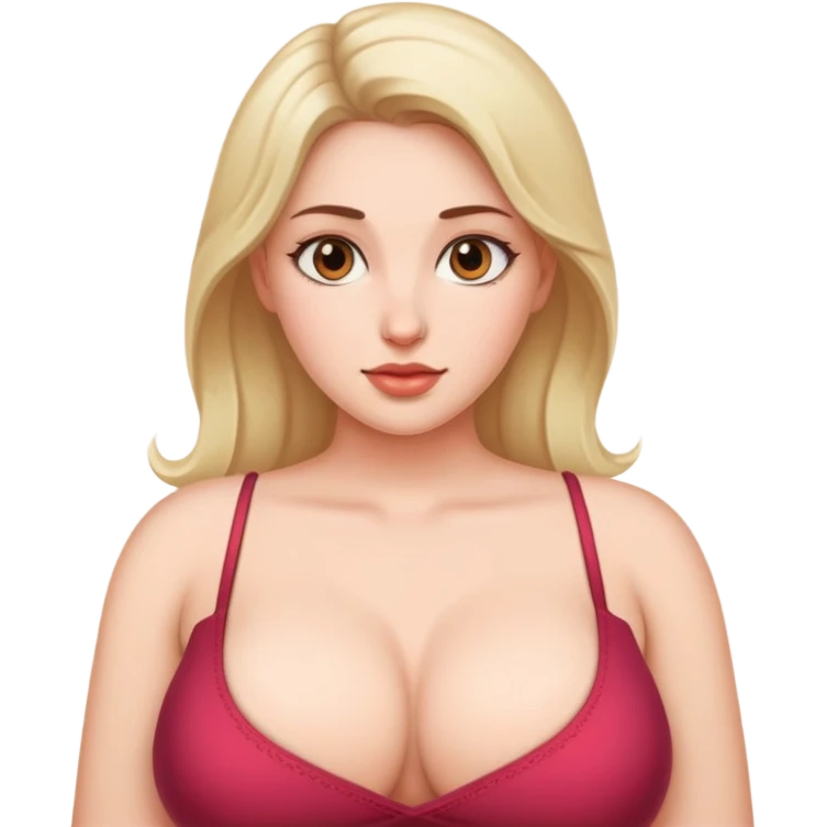 naked woman with big tits emoji