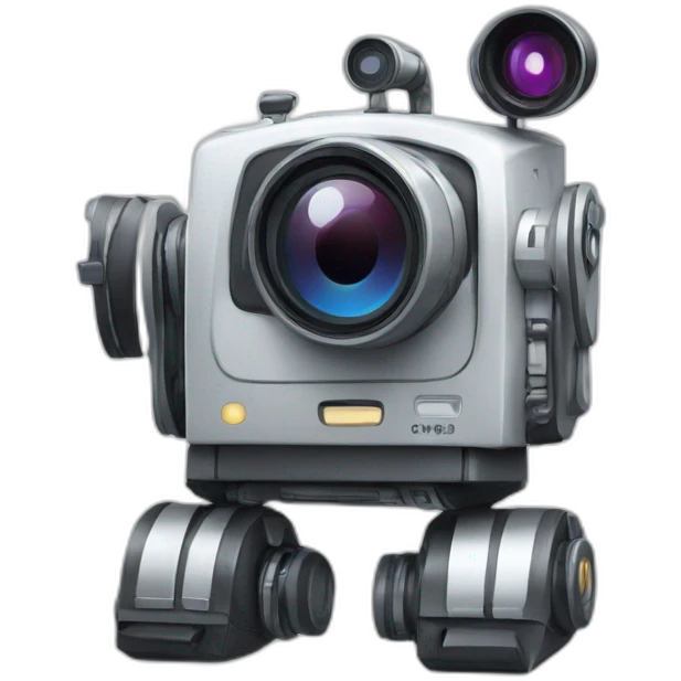 robot with video camera emoji
