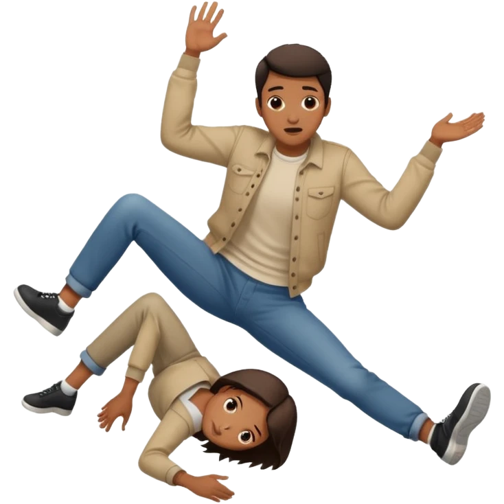 Falling on the floor emoji