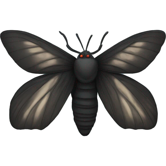 black moth emoji