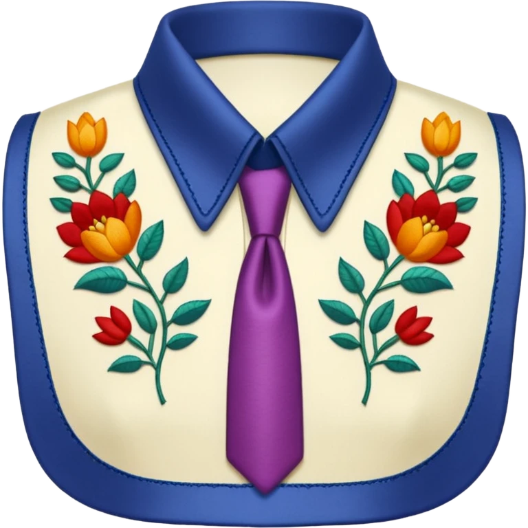 decorative color shirt collar emoji