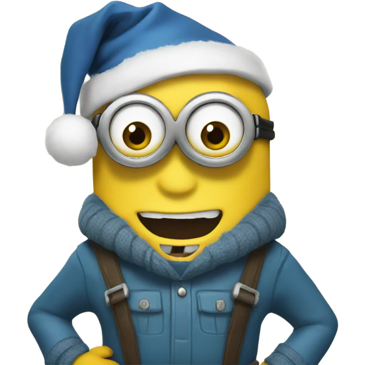 Christmas minion emoji