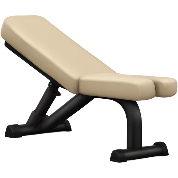 Beige Y black workout bench emoji