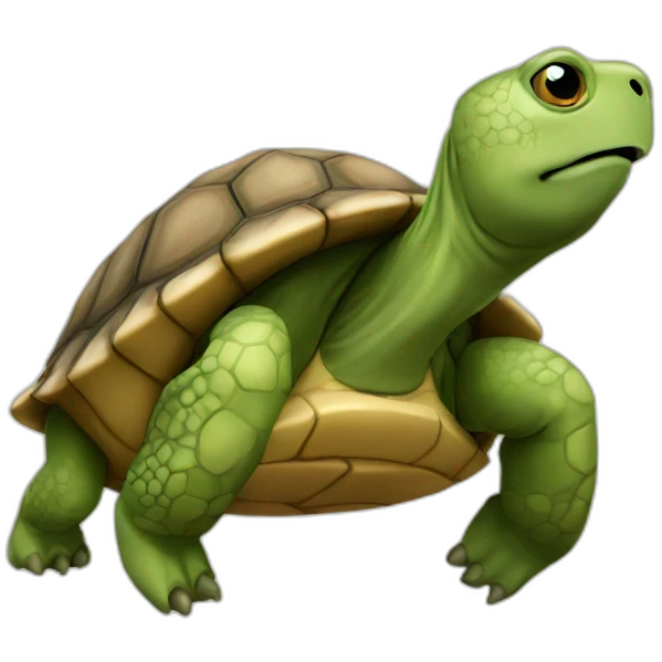Une tortue emoji