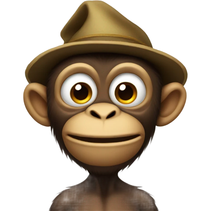 Stinky monkey man emoji