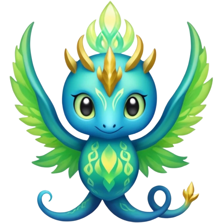 Elemental Aurorus-Amaura-Auroras-Pokémon-Fakémon-creature emoji