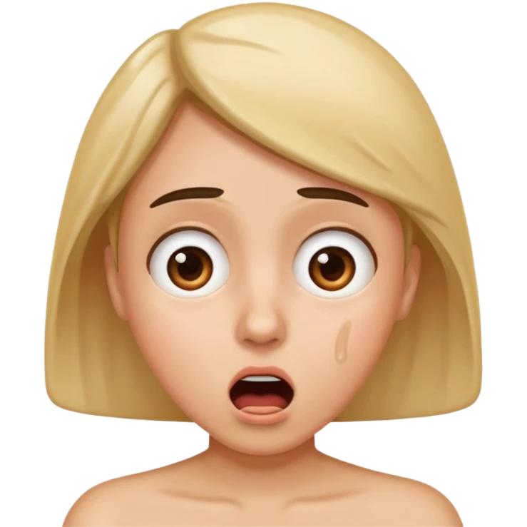 shocked face with sweat emoji
