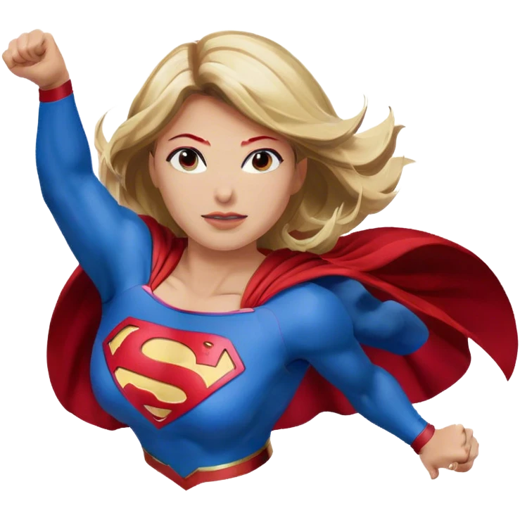 Supergirl fly  emoji