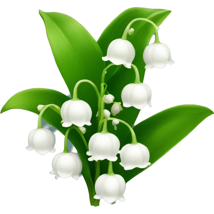 Lily of the valley flower emoji