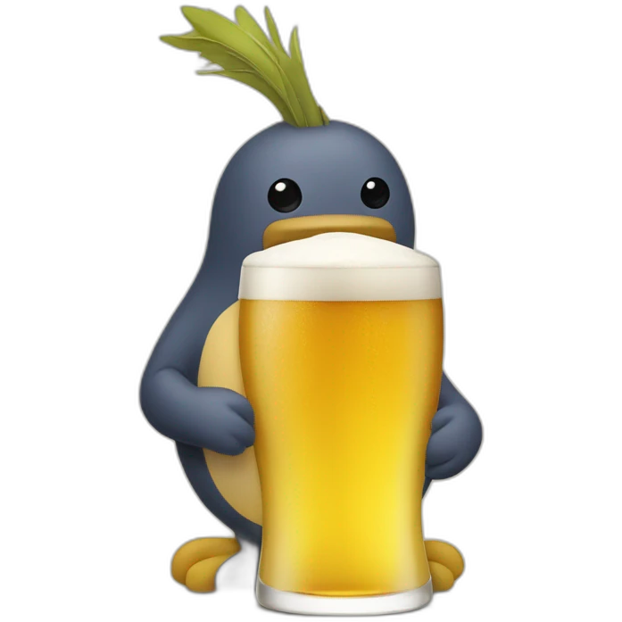 Tchoupi bière emoji