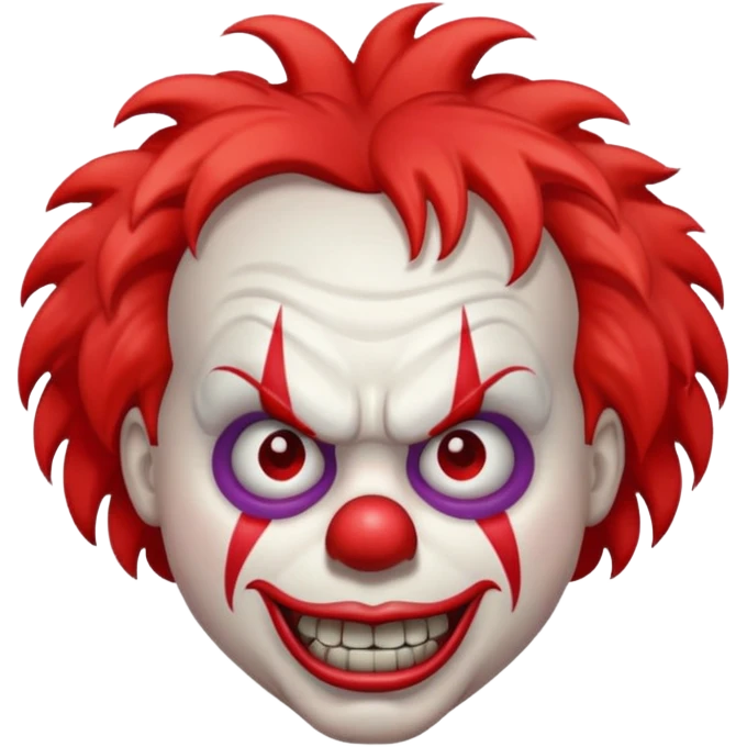 Angry clown emoji