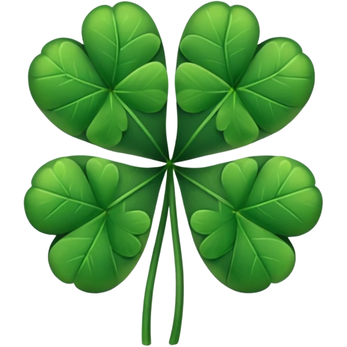 Trébol de 5 hojas de black Clover emoji