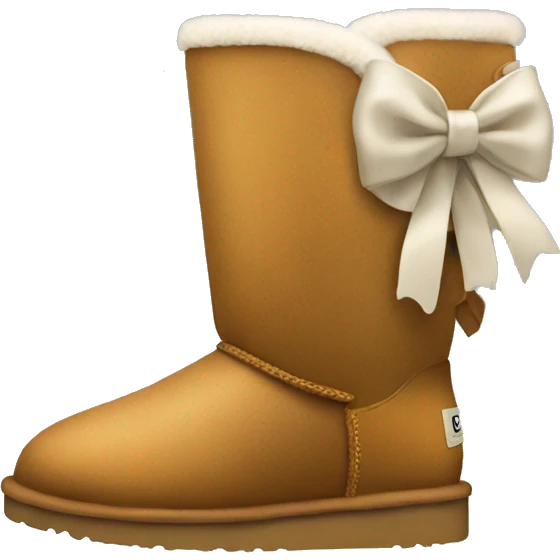 Ugg boots with a bow on the back emoji