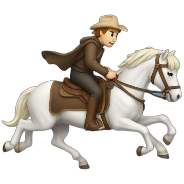 Peter 1 riding a horse emoji