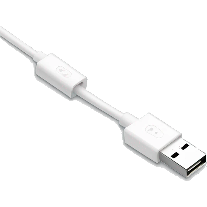 White usb cable emoji