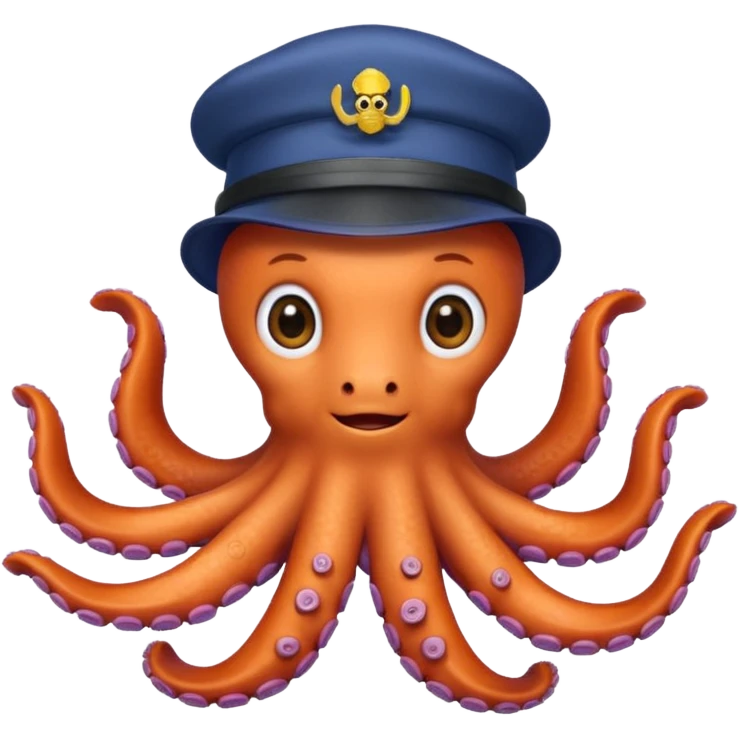 Multi taking octypus like engineer more friendly and cute emoji