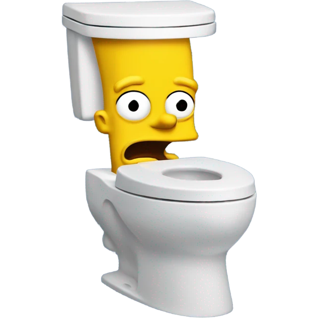 Bart simpson skibidi toilet emoji
