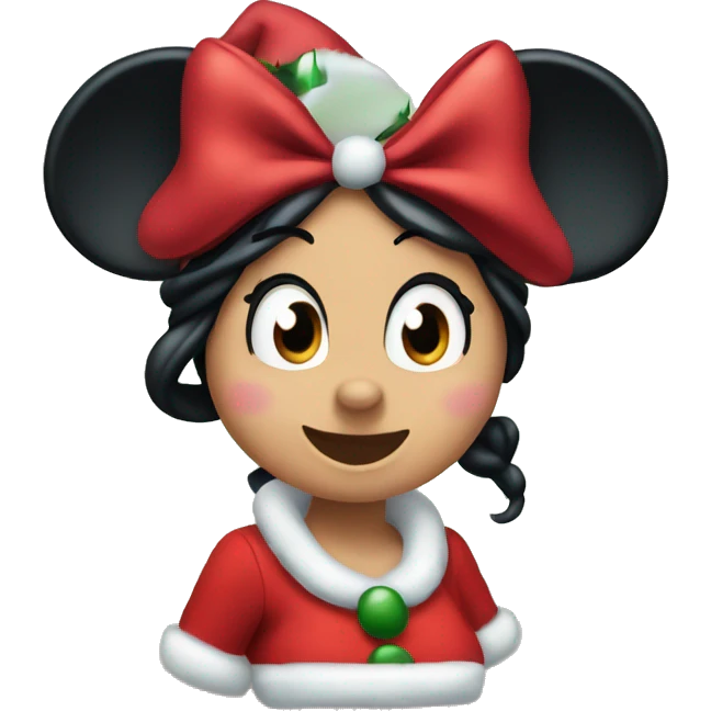 Minnie Mouse christmas  emoji