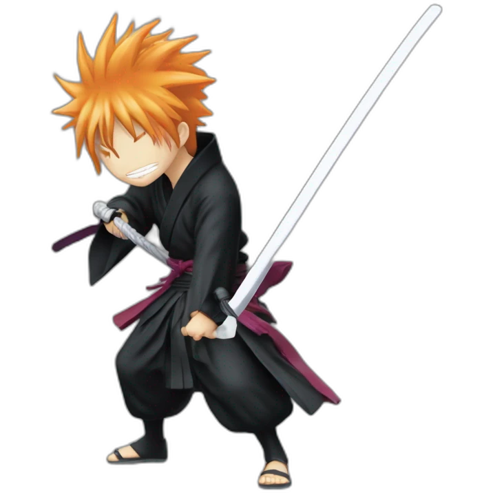 Kurosaki ichigo using bankai emoji