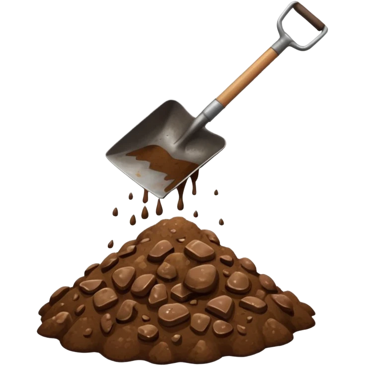 poop on shovel emoji