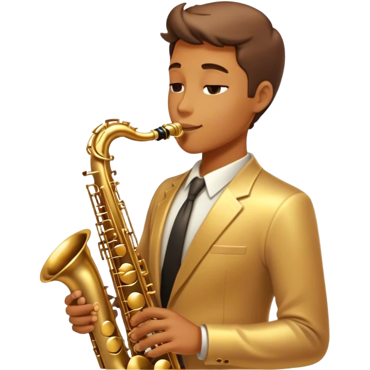 Cinematic Realistic Saxophone, smooth, curving brass body with a golden finish, soft reflections of warm light catching the details, a player’s fingers carefully pressing the keys, glowing with a jazzy, atmospheric charm. emoji