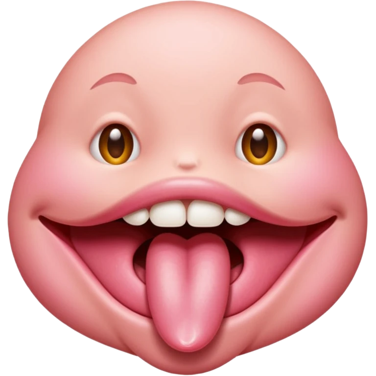 Sexy tongue emoji