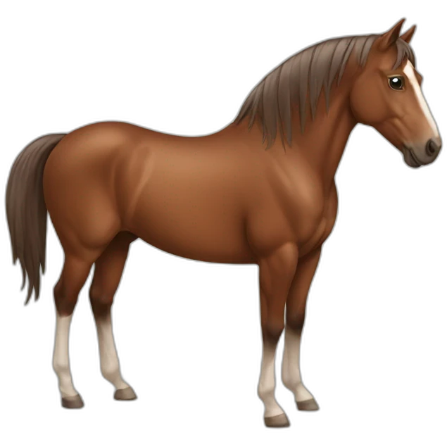 Brown horse emoji