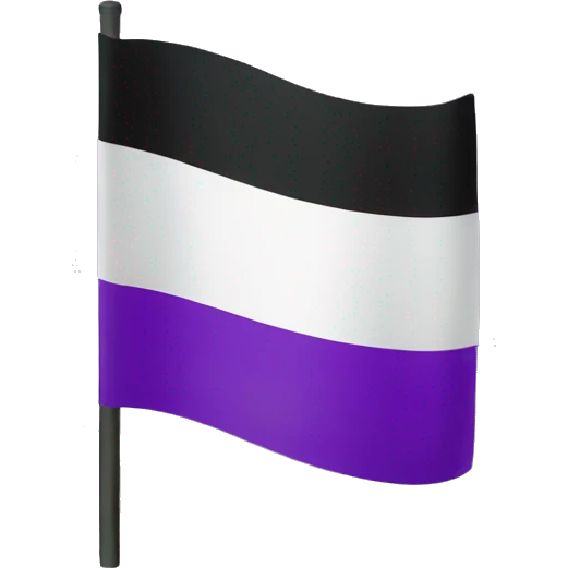 Asexual flag emoji