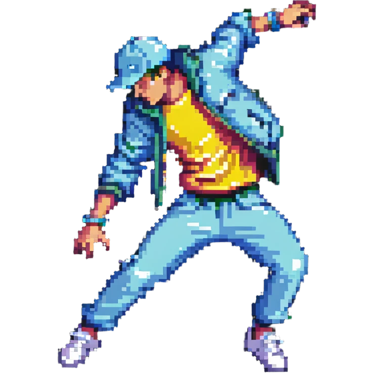 breakdancer mid-move emoji