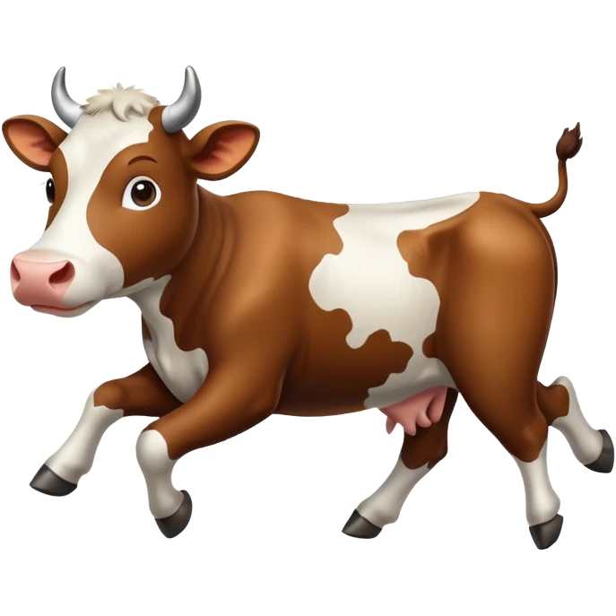 Cow running emoji