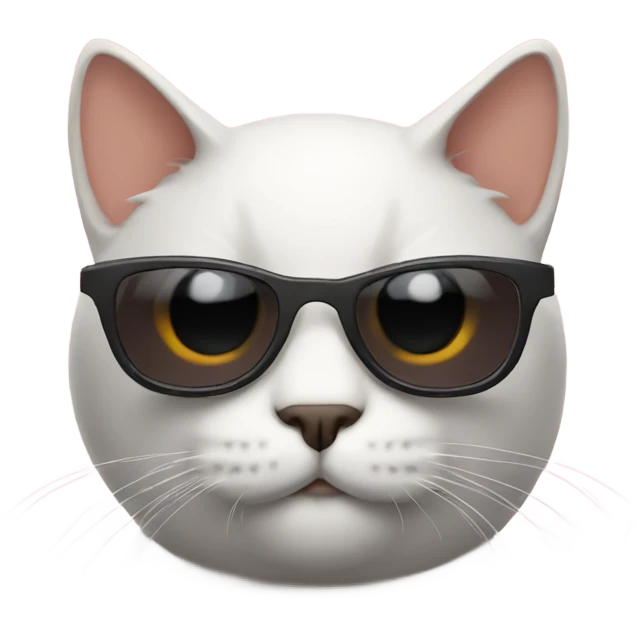 Cat with sunglasses emoji
