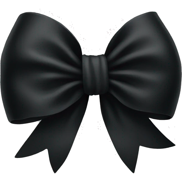 Black bow  emoji