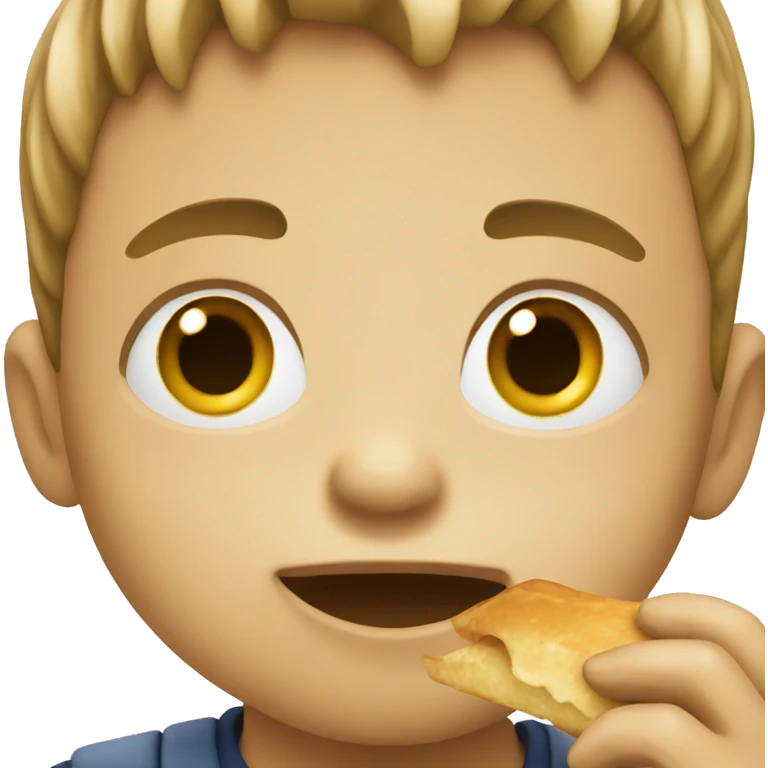 boy eating  emoji