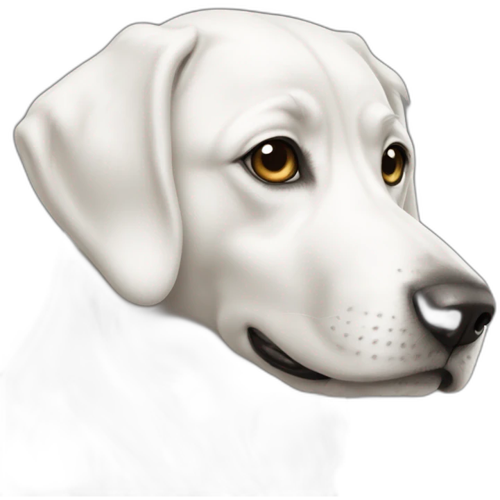 Chien blanc emoji
