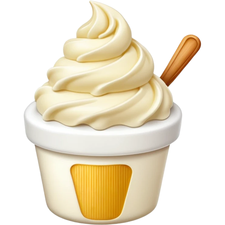 vanilla gelato emoji
