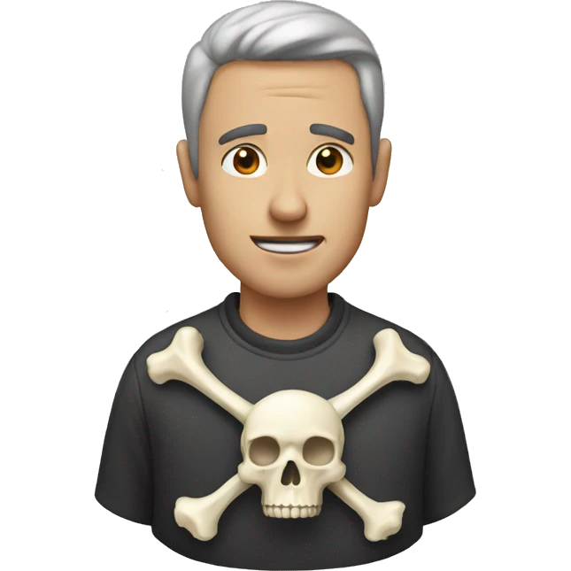 man with bone  emoji