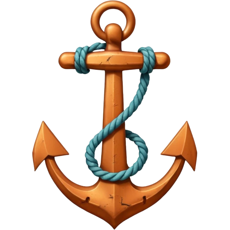 Je veux un emoji encre dans ce style là : ⚓ je veux qu’il représente sentimental par un noeud : 🪢 emoji