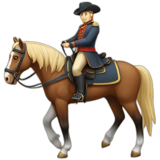 Paresseux sur cheval emoji
