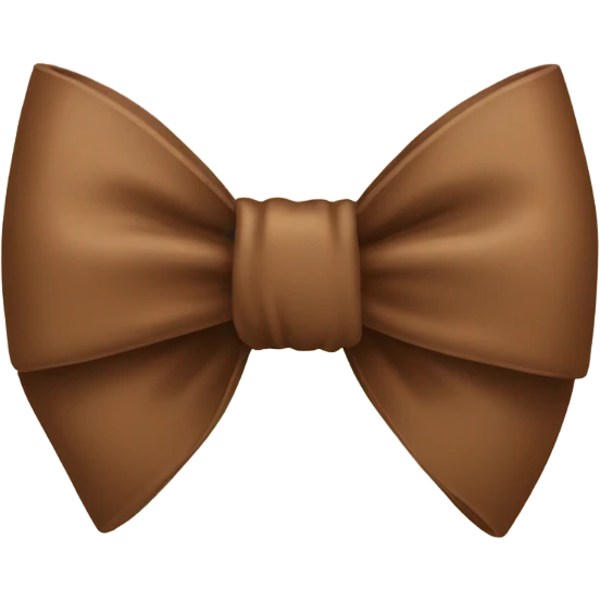 Brown bow emoji