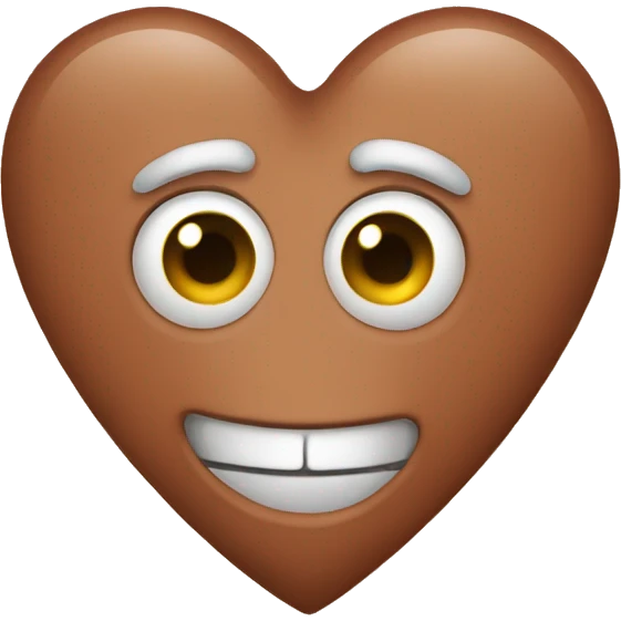 heart russet emoji