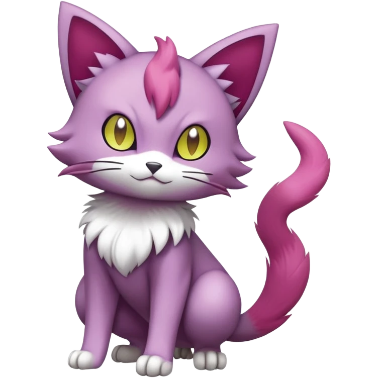 Liepard-Skitty-Delcatty-Pokémon-Fakémon-hybrid-creature (full body) emoji