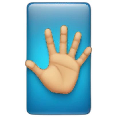 hand emoji with only the ring finger and middle finger are up emoji