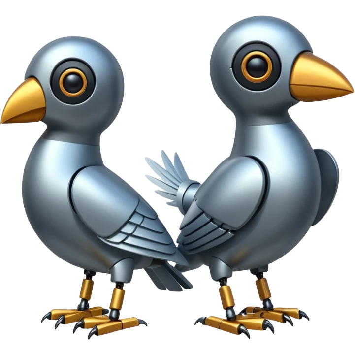 robotic birds emoji